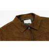 Mens Vintage High Street Suede Jacket Loose Fit Casual Flight Coat Teens