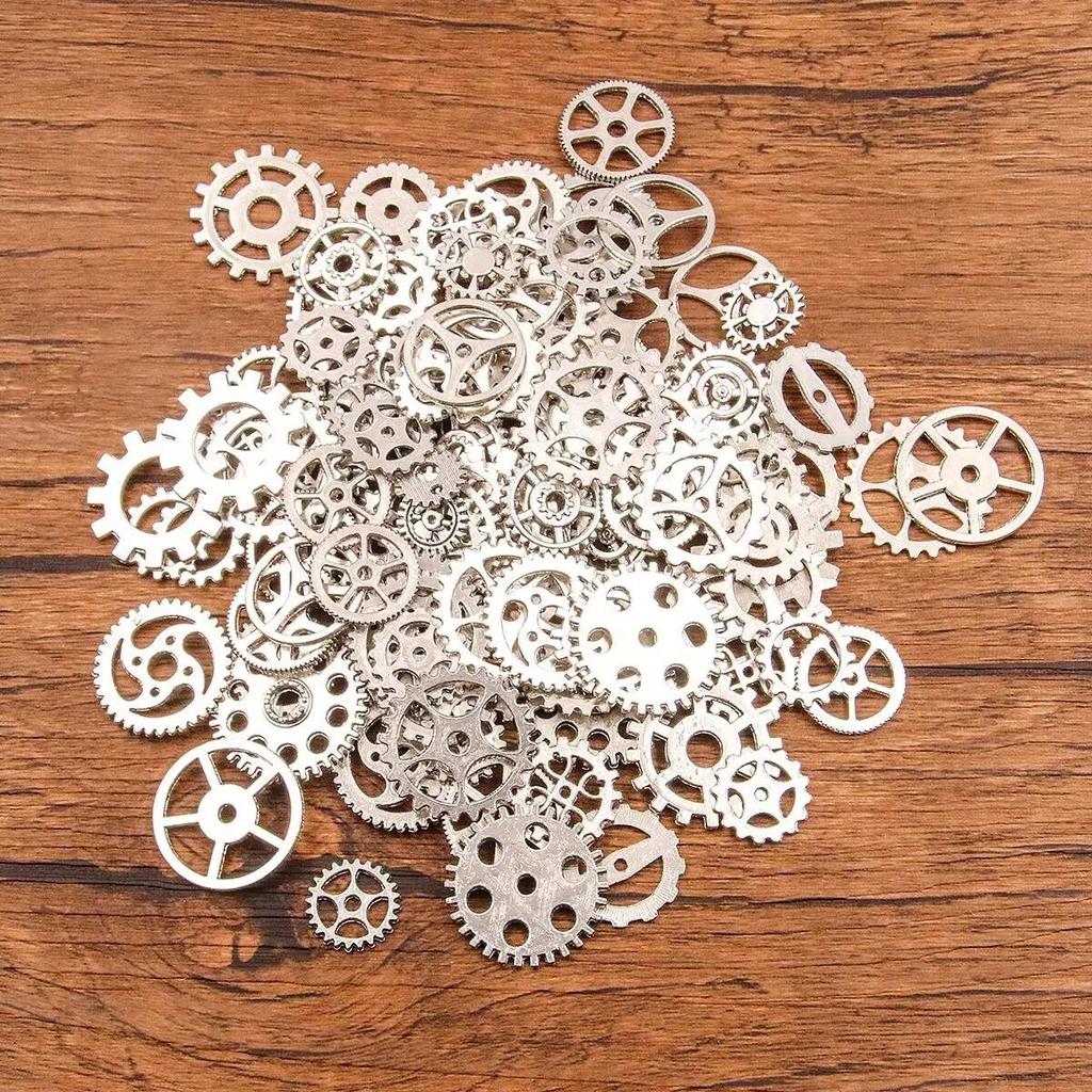 Steampunk Gears: Mixed Styles, 10 Colors, 10-25mm, DIY Jewelry Accessories