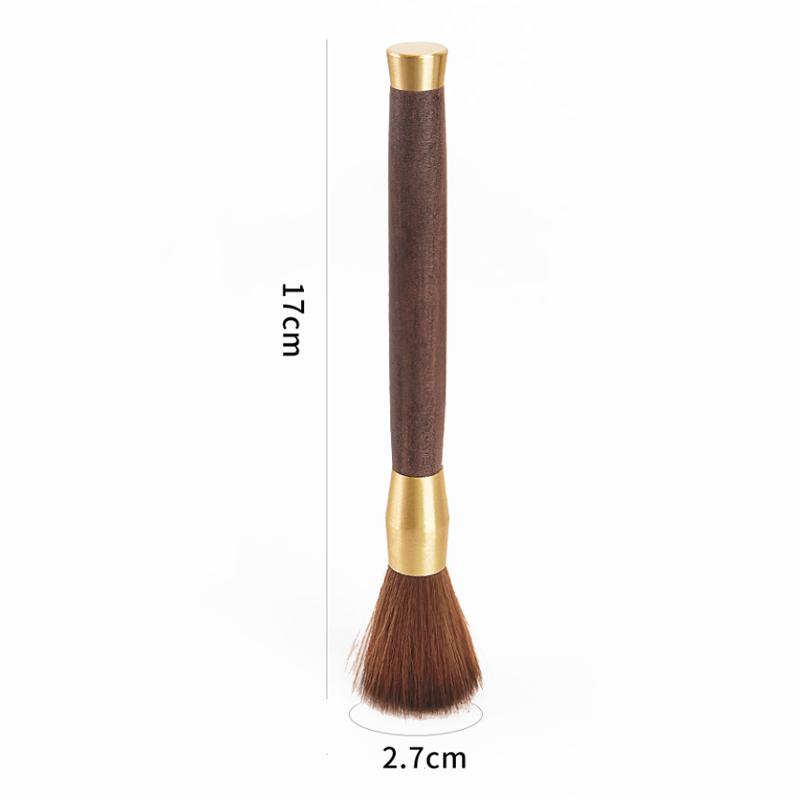 Coffee Grinder Cleaning Brush with Wooden Handle Coffee Bar Counter Clean Soft Bristle Brush Tea Set Cleaning Brush Coffee Tool