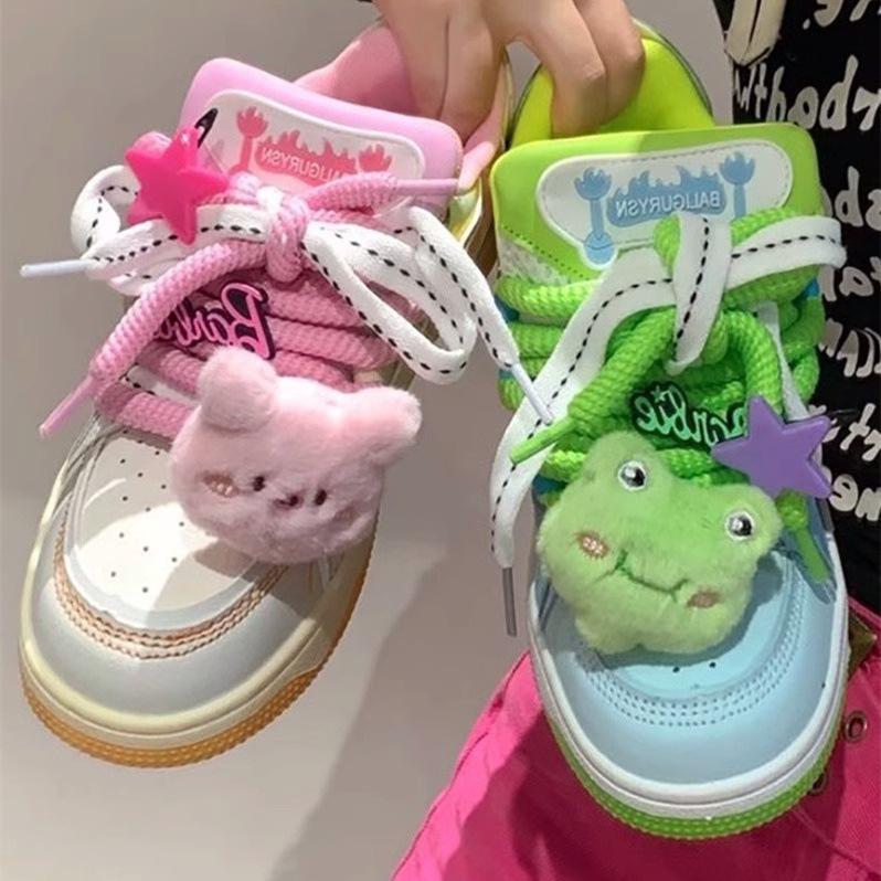 Original Mandarin Duck Shoes 2025 New Popular Skateboard Shoes Niche Design Dopamine Casual Sports Shoes Children's Tide