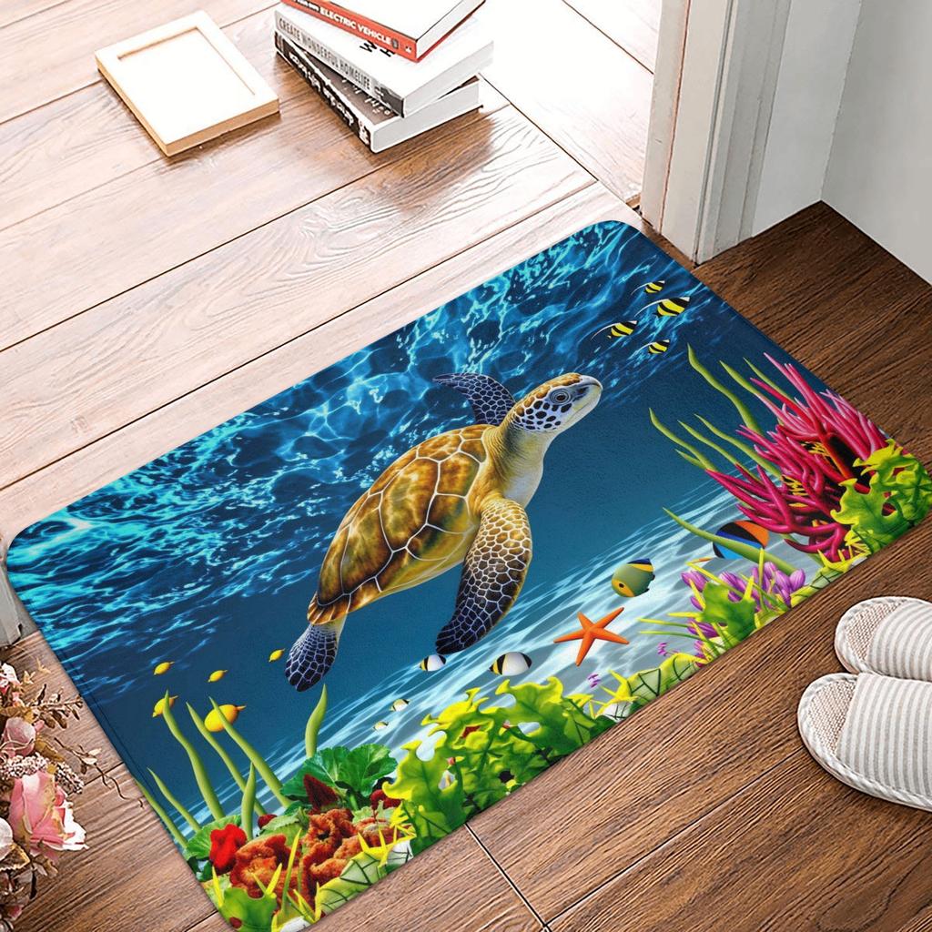 Summer Pool Beach Ball Design Gift Doormat Anti-Slip Kitchen Bathroom Mat Living Room Floor Door Entrance Carpet Rug