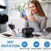 Rotating Display Stand 360 Electronic Turntable Display Spinner Stand with 7.87inch/17.6lbs Load Mirror Cover and USB