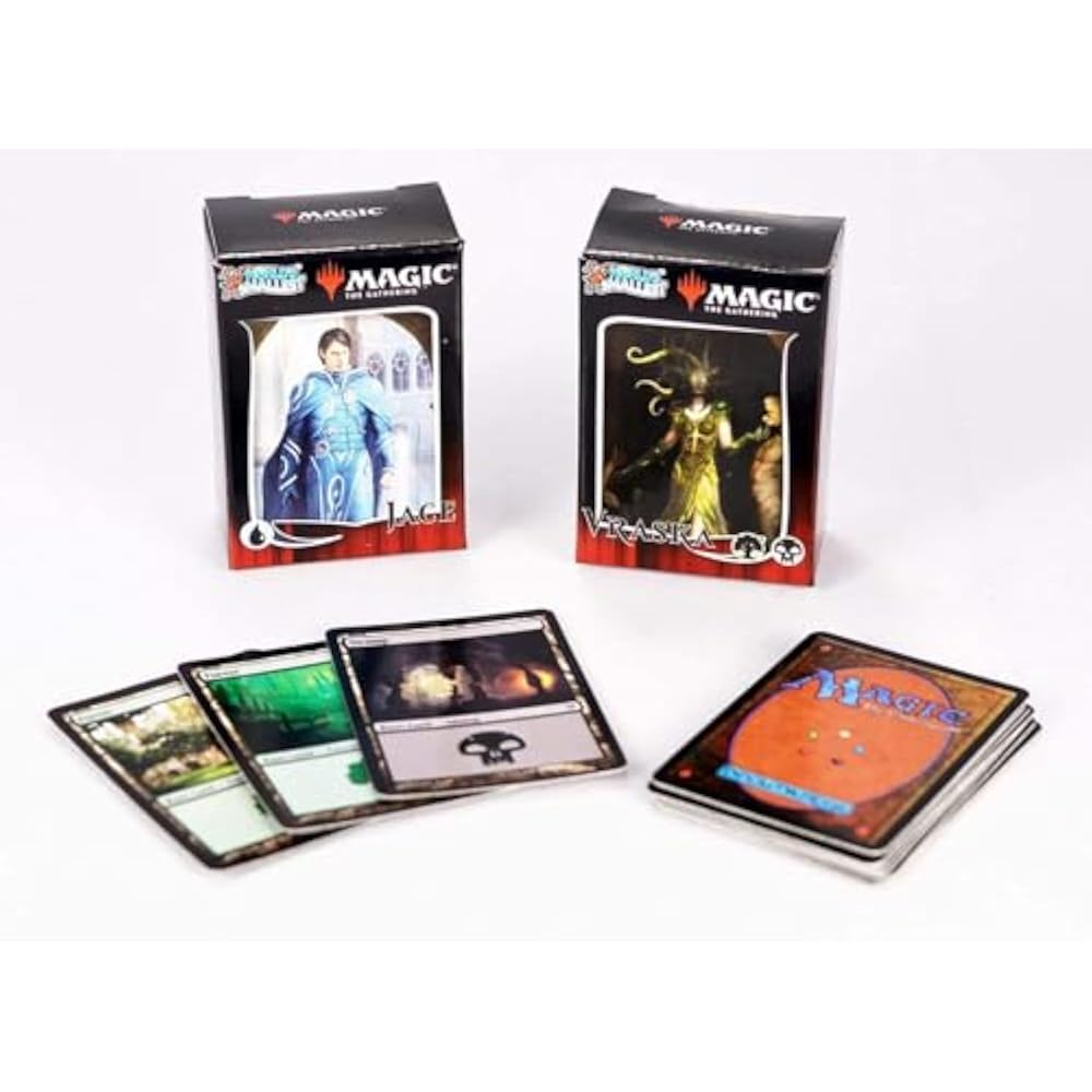 The world's smallest Magic: The Gathering limited collector set. Ajani vs. Nicole Bolas and Jace ...