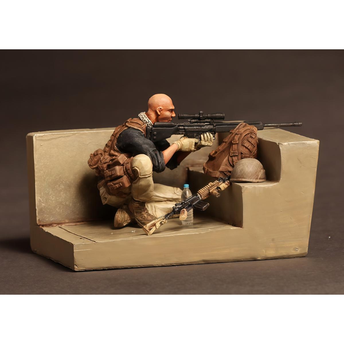 

1/35 смоляной неокрашенный набор модели, военная тематика, Снайпер ЧВК (исключая базу) Несобранный и неокрашенный GK, 1549R