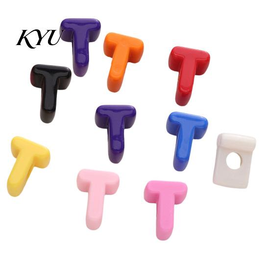 Craft Beads Set 10Pcs DIY Acrylic Bubble Letter Beads, Colorful Large Alphabet for Jewelry Making Crafts Making, Spacer Keychain Bag Charm Custom Word