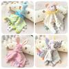 Funnyzoo Baby Animal Soothing Toy & Blanket with Teether and Rattle Bib