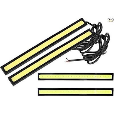 4Pieces Daytime Running Lights DRL Led Strip for Cars Waterproof COB Lights T