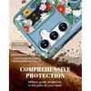 for Samsung Galaxy S24 Case Cute Aesthetic S24 Case with Camera Cover & Ring Stand for Samsung S24 Case for Women Girls Boy Shockproof for S24 Phone