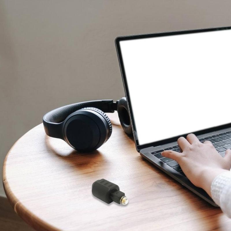 Toslink Male To Mini 3.5mm Female Digital Auditory Adapter For Superior Sound And Compatibility