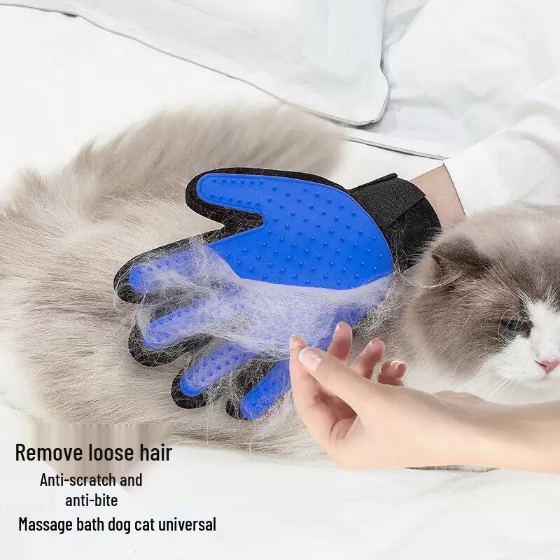 Rukavice pro péči o kočky a psy - Odstraňují uvolněnou srst, Masírují, Koupou a Zkrášlují mazlíčky