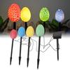 Colorful Egg Solar Light Cracked Eggs Ground Stake Decorative Light for Outdoor Garden Courtyard