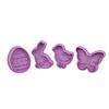 3D Valentine Easter Cookie Cutter with Plunger Stamps Party Decoration Props
