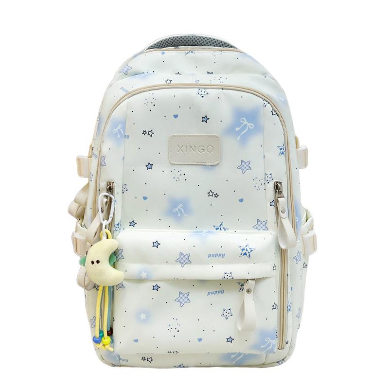 Women's Backpack Student Schoolbag Junior High School High School Large Capacity Star Backpack