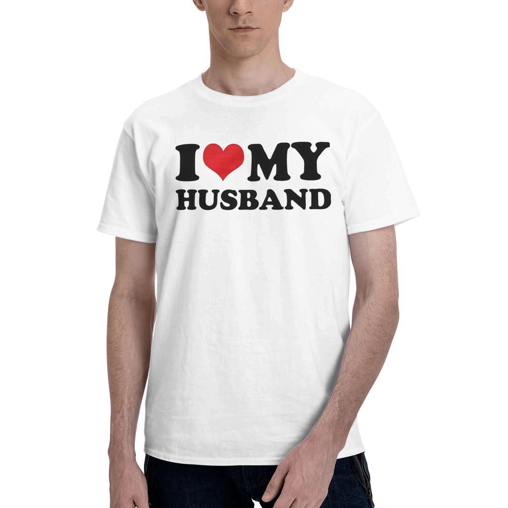 I Love Hot Dads Unisex Unisexs T Shirt Casual Tee Shirt Short Sleeve Crewneck Tshirts Cotton Printing Tops