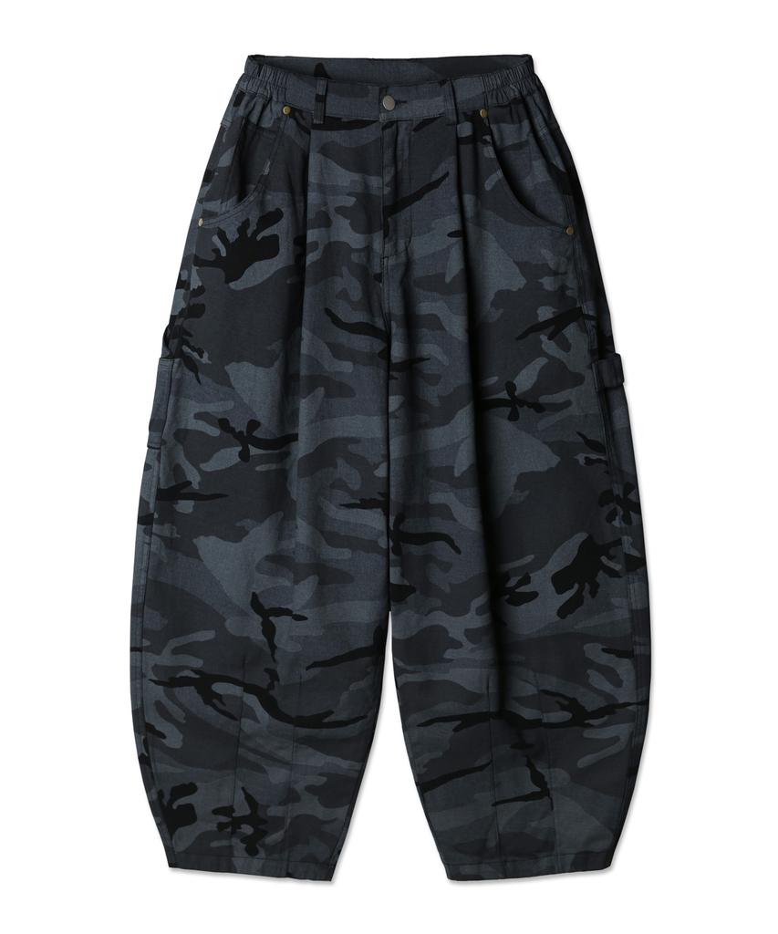 ALVINCLO [Deluxe] Camouflage Balloon Fit Half Elastic Waist Pants Dlx2923 (2 Colors)
