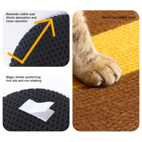 Verticale Kattenkrabmat Sisal Kattenkrabber met Ophanglus Schattige Dierenvorm Kattenkrabmat Beschermt Meubels voor Binnenkatten