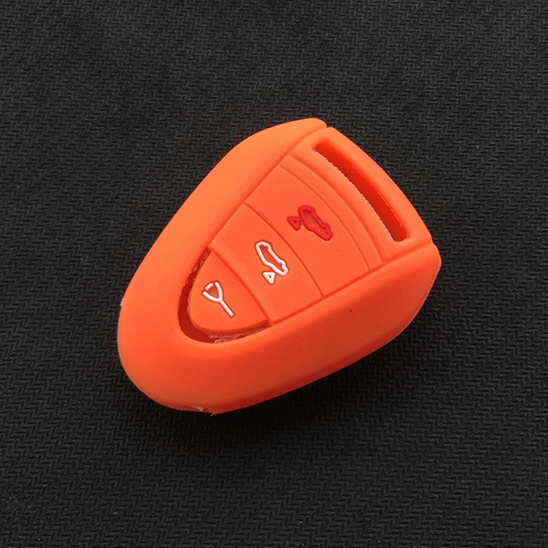 Silicone car Key Cover case for Porsche Carrera 911 997 Boxster S 2S 4S Turbo Cayman 996 Cayenne key Accessories