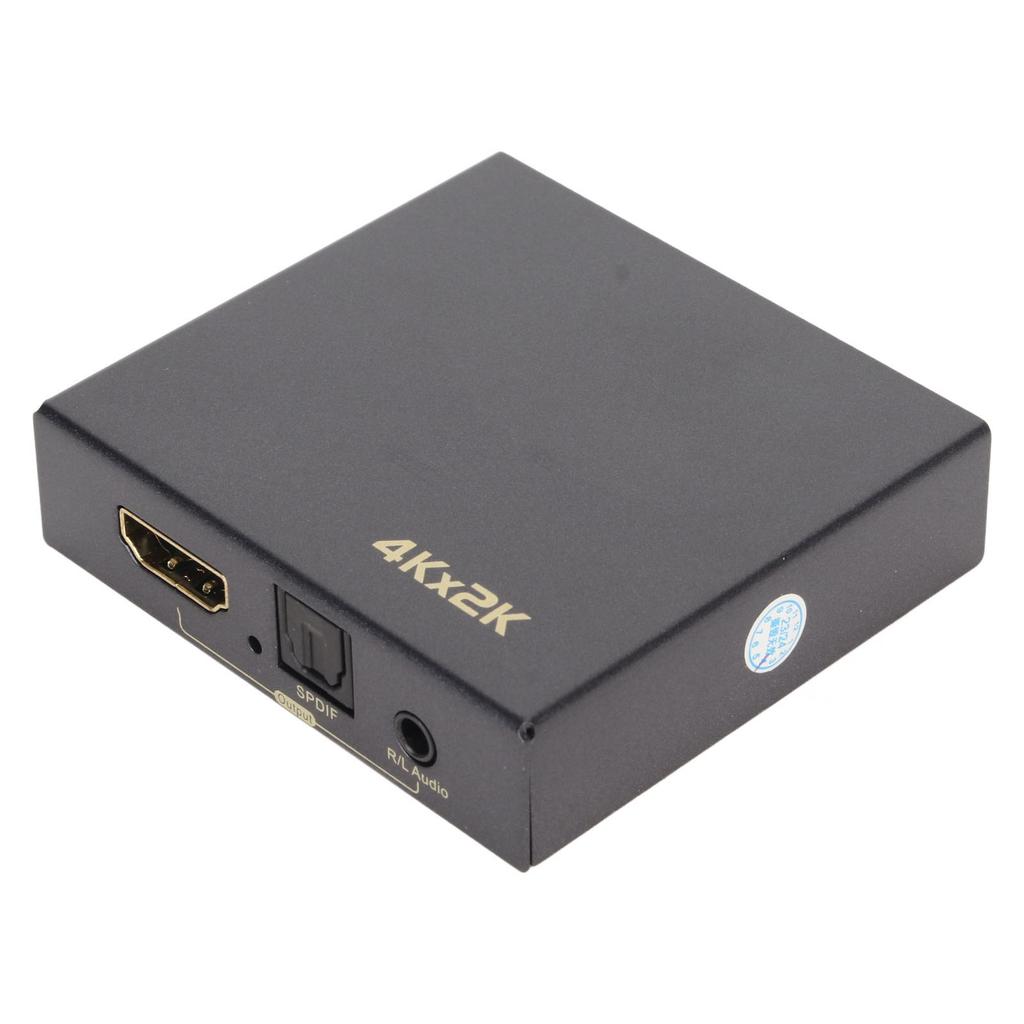 HD Multimedia Interface Extractor Version 1.4 4K 30Hz Fiber Optic 5.1 3.5mm Output Sound Extractor Converter 100‑240V