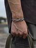 Vintage Thailändisches Silber Gehämmert Gewebt Armreif Armband Für Männer Frauen Hip Hop Mode Neuer Schmuck Geschenk Party Glamourös