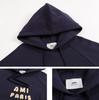 AMI 2025 Autumn and Winter New Letter Embroidery High-quality Cotton Hooded Sweatshirt Sweatshirt Couple Pullover
