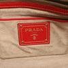Used PRADA 2WAY Handbag BL0713 canvas leather Beige Red Used Women