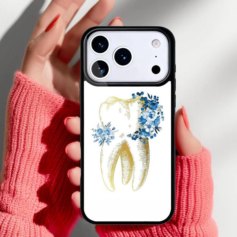 Dentist Dental Tooth Phone Case for iPhone 17 16 15 14 13 Pro Max Back Cover for 12 11 Pro Coque