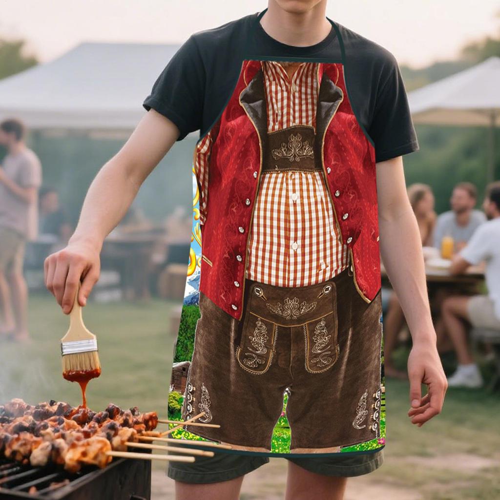 Lustige Schürzen für Männer Erwachsene Kochschürze Fleckenabweisend Atmungsaktive Schürzen für Weihnachten Restaurant Hochzeit Halloween