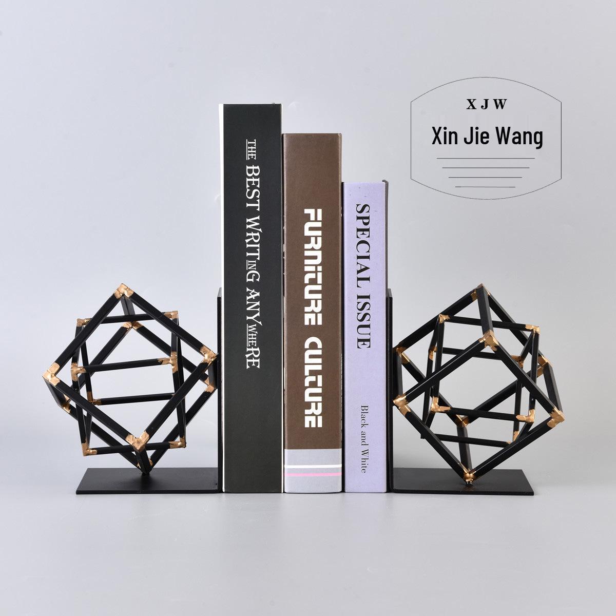 Скандинавские креативные металлические кубические подставки для книг для декора кабинета One Set