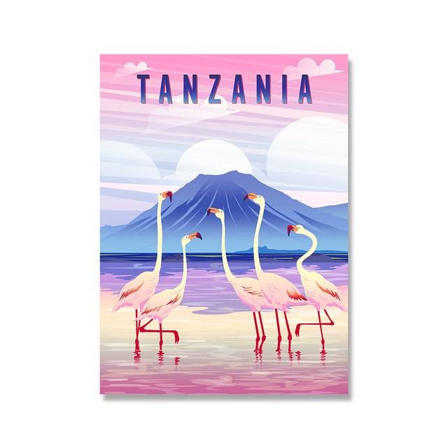 Vintage podróży miasta plakat afryka maroko Namibia arabski obraz ścienny na płótnie malarstwo skandynawski krajobraz dekoracje ścienne ozdoby do dekoracji wnętrz bez ramki