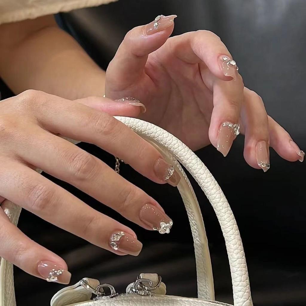 

Nail Luxurious Premium Stickers Gel Nails Detachable Whitening Minimalistic L