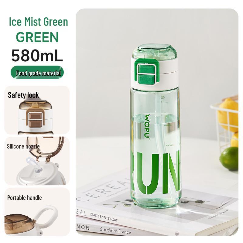 

Large Capacity Children s Water Bottle with Straw - Anti-Fall, Portable, Stylish Design for Boys and Girls 580ml