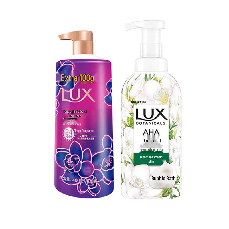 Lux Essential Oil Fragrance Bubble Shower Gel
