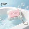 Sensory Toys for Focus And Calm 3D Printed Soap Fidget Keychain Creative Stress Relief Toy with Click Cute Embossed Sound Bags and Keys Portable