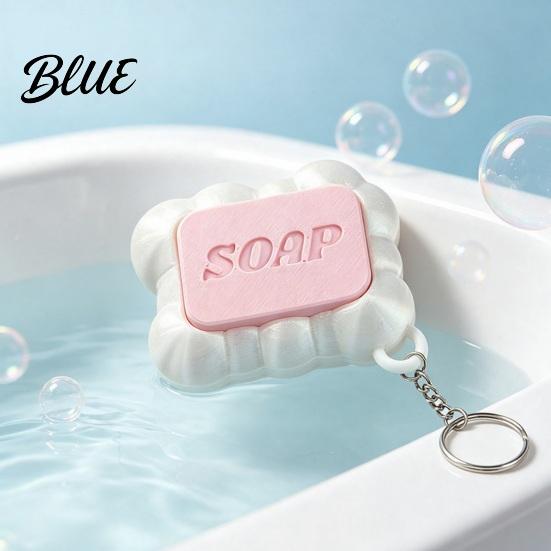 Sensory Toys for Focus And Calm 3D Printed Soap Fidget Keychain Creative Stress Relief Toy with Click Cute Embossed Sound Bags and Keys Portable