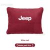 Suede Car Headrest Neck Pillow Seat Waist Cushion Jeep Grand Cherokee Wrangler JK Gladiator Patriot Commander Renegade CompassN
