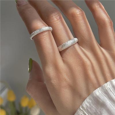 2026 Sparkling Full Star Ring Women's Niche Cold Wind Design Trendy Temperament Open Index Finger Everyday Fashion Jewelry