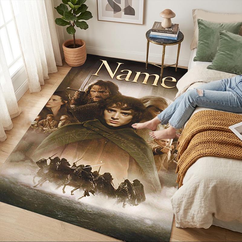 Custom Middleearth Area Rug Living Room Nonslip Soft Carpet For Bedroom Game Playroom Sofa Office Home Decor Doormat Christmas Gift C10318