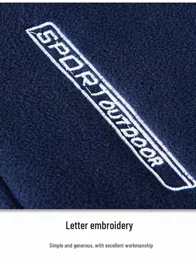 Plus Size Men's Outdoor Jacket - Thickened Velvet Lining, Solid Color, Autumn/Winter Casual Fleece