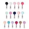Office Supplies Exhibition Badge Holder ID Name Card Pull Buckle Retractable Badge Reel Badge Clip