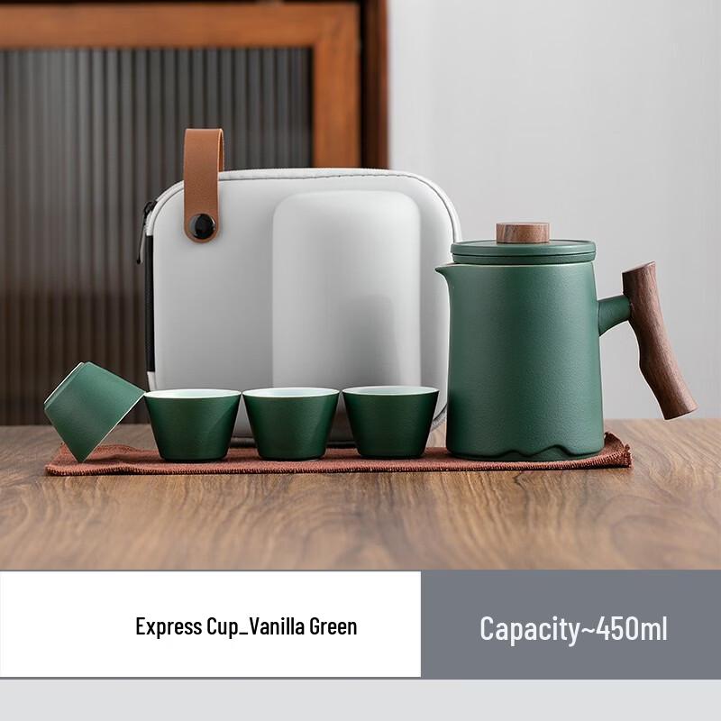 Portable Ceramic Travel Kung Fu Tea Set