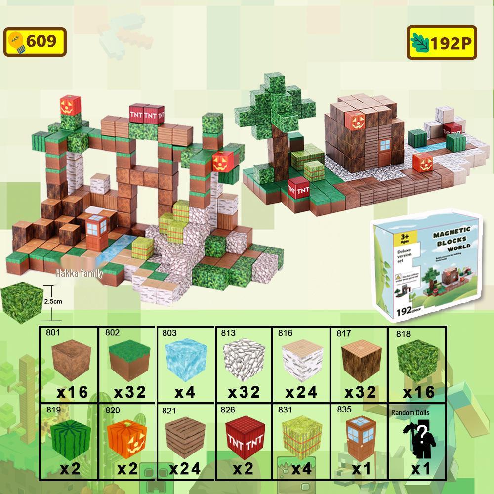 My Magnetic Cube Puzzle: 25MM Mini Building Block Magnets