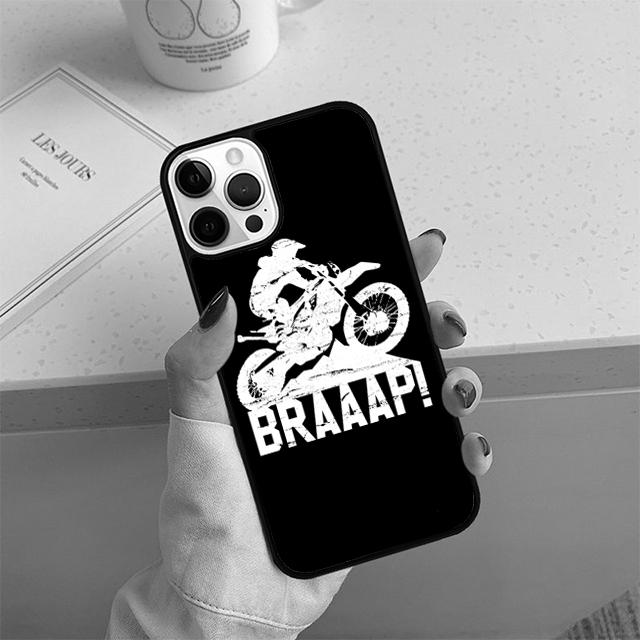 

Moto Bike Motocross Phone Case For iPhone 17 Air 13 12 14 15 16 Cover For Apple 14 15 16 Pro Max Plus Coque iPhone 16e