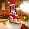Snoop Elf on The Stool Funny Hip Hop Doll Christmas Ornaments Plush Doll Toy Collectible Home Decoration