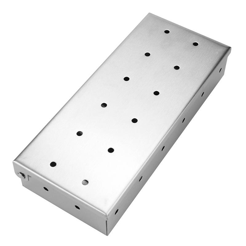 

1pc Stainless Steel BBQ Smoker Box The Ultimate Grilling Accessory For Gas & Charcoal Grills - Perfect for BBQ Parties Camping