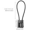 Cable Lock for Cycling Helmets Backpacks Luggage Security Combination Password Cable Padlock Motorcycle Helmets Lock