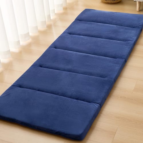 Long Floor Cushion Mat, 70x150cm, High-Resilience Urethane 190N, 5cm Thick, Firm, Foldable, Perfect for Naps, Pressure Relief, No Bottom Feel, Durable