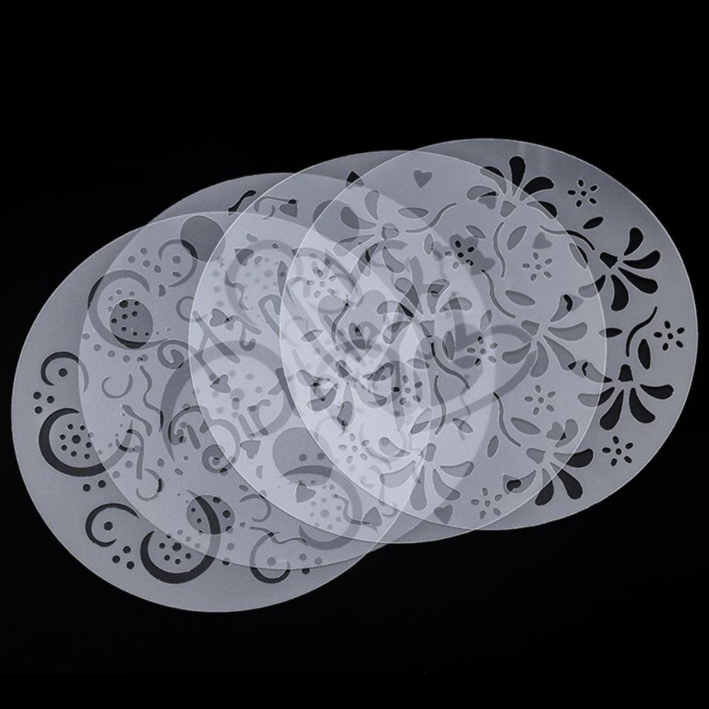 Sugar Sieve Lace Flower Edge Cake Stencil Set Cake Decorating Tool Bakeware Template Spray Molds