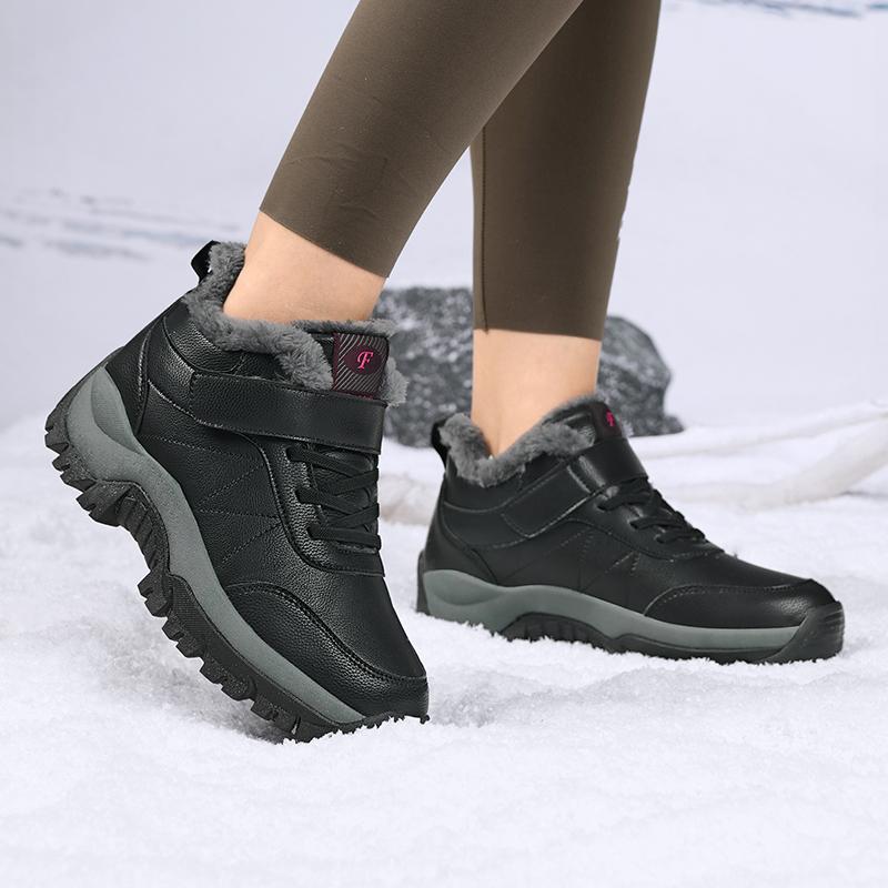 Plus Size Waterproof Outdoor Winter Women Boots Anti-skid Rubber Ankle Boots For Wowen Snow Boots Warm Winter Shoes