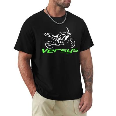 TShirt for Bike Versys 1000 T Shirt Motorcycle Moto Summer Fashion Street Wear Tops Style Cotton Short ONeck Cool Tees