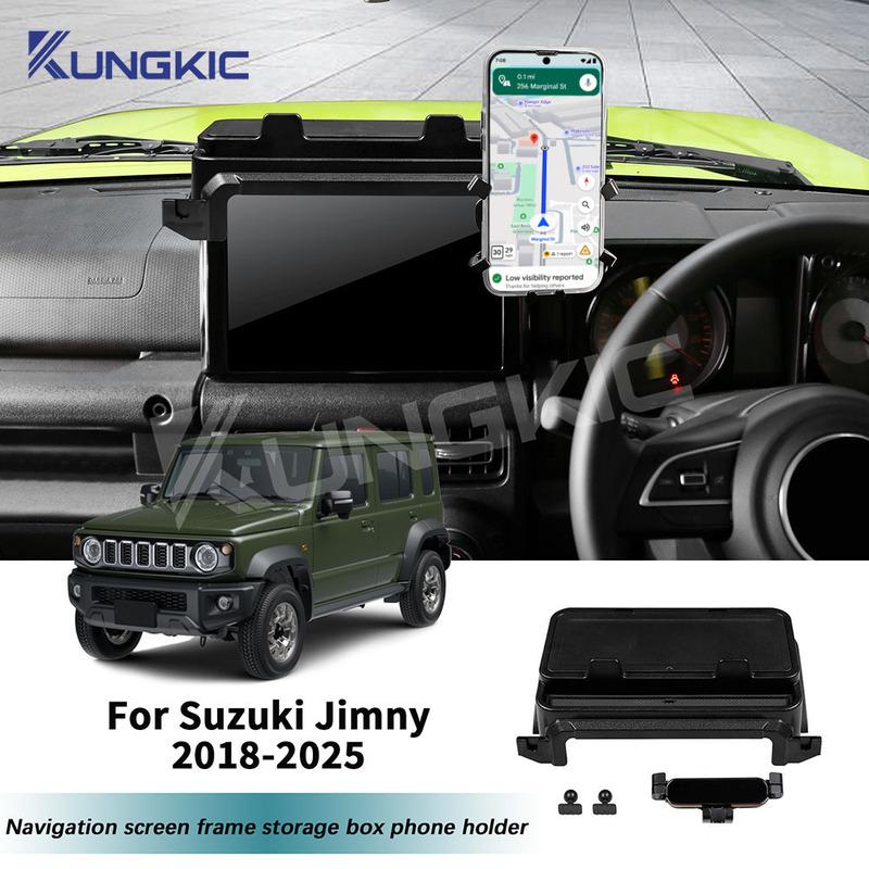 Storage Box For Suzuki Jimny JB64 JB74 2018 2024 2025 Car Center Console Hidden Tray Behind Screen
